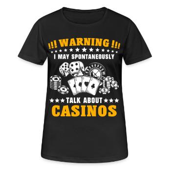 Casino Glücksspieler - Frauen T-Shirt atmungsaktiv - Schwarz - Vorne - AI Model Female 172 light (172cm)