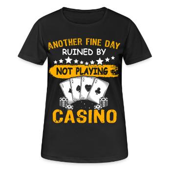 Casino Casino Game - Women's Breathable T-Shirt - black - Front - AI Model Female 172 light (172cm)