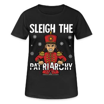 Sleigh The Patriarchy - Women's Breathable T-Shirt - black - Front - AI Model Female 172 light (172cm)