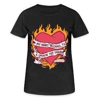 Wife of a farmer Mother - Women's Breathable T-Shirt - black - Front - AI Model Female 172 light (172cm)