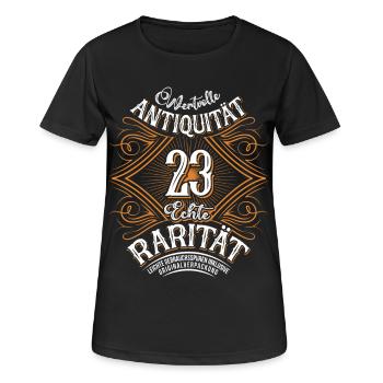 Rareté des antiquités pour le 23e anniversaire - T-shirt respirant Femme - noir - Devant - AI Model Female 172 light (172cm)