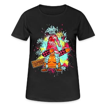 Glühwein Queen Wichtel Dab Frauen Weihnachtsmarkt - Frauen T-Shirt atmungsaktiv - Schwarz - Vorne - AI Model Female 172 light (172cm)