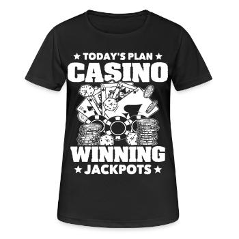 Casino Casino Game - Women's Breathable T-Shirt - black - Front - AI Model Female 172 light (172cm)