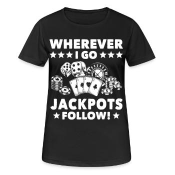 Casino Casino Players - Women's Breathable T-Shirt - black - Front - AI Model Female 172 light (172cm)