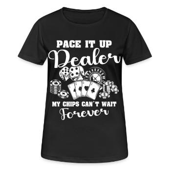 Casino Casino Game - Women's Breathable T-Shirt - black - Front - AI Model Female 172 light (172cm)