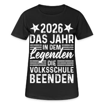 2026 Terminant l’année dans les légendes de l’école primaire - T-shirt respirant Femme - noir - Devant - AI Model Female 172 light (172cm)