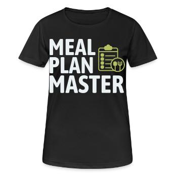 Diététicien agréé expert en alimentation consciente - T-shirt respirant Femme - noir - Devant - AI Model Female 172 light (172cm)