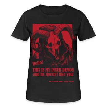 Mein Innerer Dämon - Frauen T-Shirt atmungsaktiv - Schwarz - Vorne - AI Model Female 172 light (172cm)