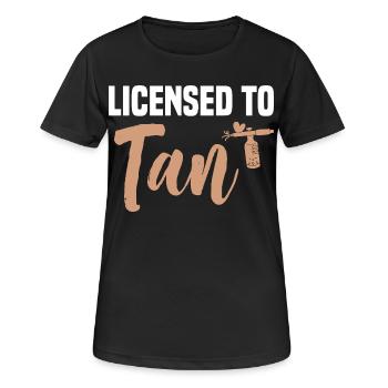  Spray Tan Technician Professionals Kit Spray Tan - Women's Breathable T-Shirt - black - Front - AI Model Female 172 light (172cm)