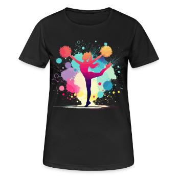 Pom-pom girl, Cheerleading, Cheer, fille - T-shirt respirant Femme - noir - Devant - AI Model Female 172 light (172cm)