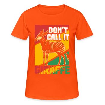 Okapi Animal - Women's Breathable T-Shirt - neon orange - Front - AI Model Female 172 dark (172cm)