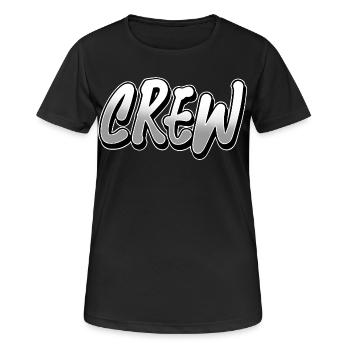 crew - Women's Breathable T-Shirt - black - Front - AI Model Female 172 light (172cm)