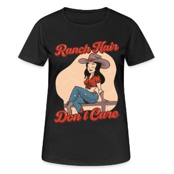 Farmer's Wife Mother Ranch Hair Dont Care - Women's Breathable T-Shirt - black - Front - AI Model Female 172 light (172cm)