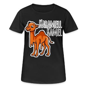Camel de caramel - une blague délicieuse et drôle - T-shirt respirant Femme - noir - Devant - AI Model Female 172 light (172cm)