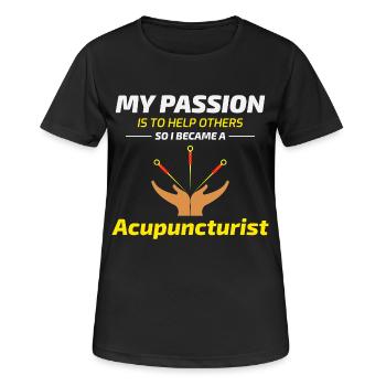 Licensed TCM Practitioner Expert Dedicated  - Women's Breathable T-Shirt - black - Front - AI Model Female 172 light (172cm)