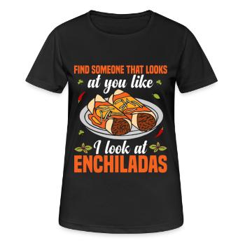 Enchilada-Kostüm Mexikanische Küche Mexikanisches Essen - Frauen T-Shirt atmungsaktiv - Schwarz - Vorne - AI Model Female 172 light (172cm)