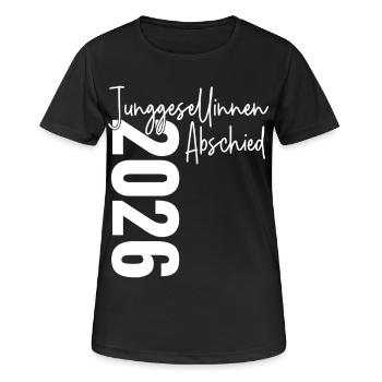 Hen party 2026 signatures guests - Women's Breathable T-Shirt - black - Front - AI Model Female 172 light (172cm)