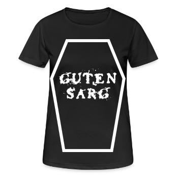 Bon jeu de mots sur le cercueil Morbid - T-shirt respirant Femme - noir - Devant - AI Model Female 172 light (172cm)