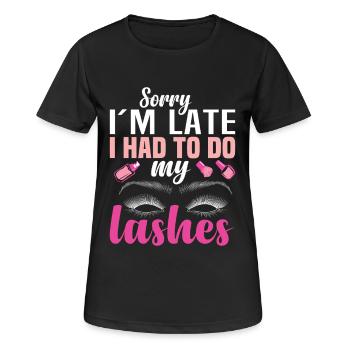 Technicien de cils incontournable pour les cils de la technologie des cils - T-shirt respirant Femme - noir - Devant - AI Model Female 172 light (172cm)