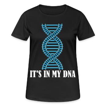 DNA, amateur de chemin de fer Railway, passionné de voie ferrée - T-shirt respirant Femme - noir - Devant - AI Model Female 172 light (172cm)