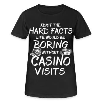 Casino Glücksspieler - Frauen T-Shirt atmungsaktiv - Schwarz - Vorne - AI Model Female 172 light (172cm)