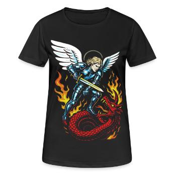Michael - Women's Breathable T-Shirt - black - Front - AI Model Female 172 light (172cm)