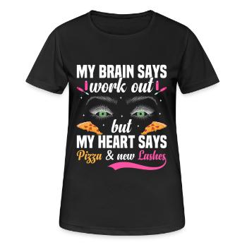 Extension de cils Whisperer Technicienne de cils - T-shirt respirant Femme - noir - Devant - AI Model Female 172 light (172cm)