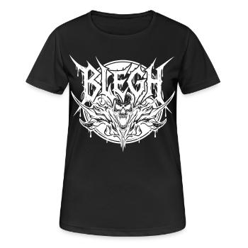 Blegh Metal Metalcore Deathmetal Deathcore - T-shirt respirant Femme - noir - Devant - AI Model Female 172 light (172cm)