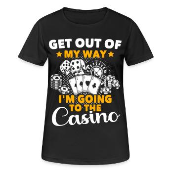 Casino Casino Game - Women's Breathable T-Shirt - black - Front - AI Model Female 172 light (172cm)