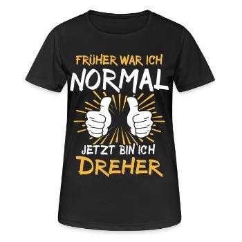 Dreher Spruch - Frauen T-Shirt atmungsaktiv - Schwarz - Vorne - AI Model Female 172 light (172cm)