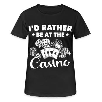 Casino - Women's Breathable T-Shirt - black - Front - AI Model Female 172 light (172cm)
