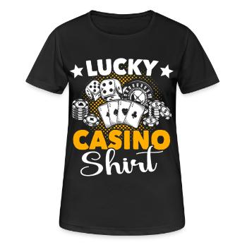 Casino Gambling - Women's Breathable T-Shirt - black - Front - AI Model Female 172 light (172cm)