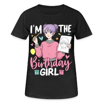 I'm The Birthday Girl - Women's Breathable T-Shirt - black - Front - AI Model Female 172 light (172cm)