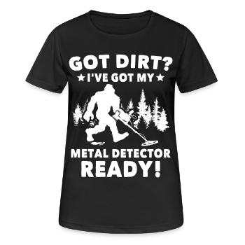 dirt fishing sasquatches - Women's Breathable T-Shirt - black - Front - AI Model Female 172 light (172cm)