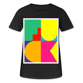 Pop Art F-Word - Women's Breathable T-Shirt - black - Front - AI Model Female 172 light (172cm)