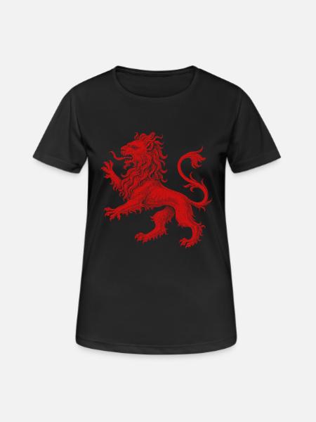 Red Lion - Women's Breathable T-Shirt - black
