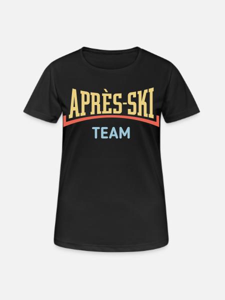 Après-Ski Team (Après Ski / Concave / 3C) - Women's Breathable T-Shirt - black