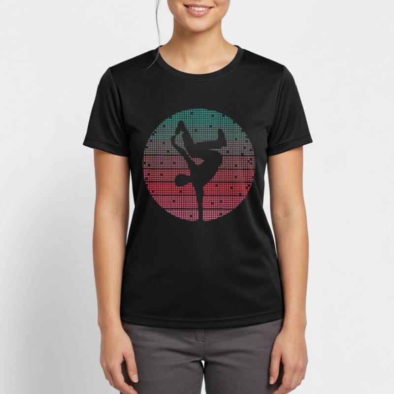 Breakdance Danse Breakdancer Breakdancer Rétro Breakdancer T-shirt respirant Femme