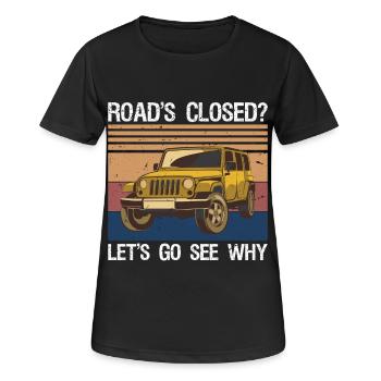 Voiture tout-terrain Dad Tout-terrain - T-shirt respirant Femme - noir - Devant - AI Model Female 172 light (172cm)