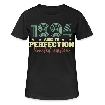 1994 - Women's Breathable T-Shirt - black - Front - AI Model Female 172 light (172cm)