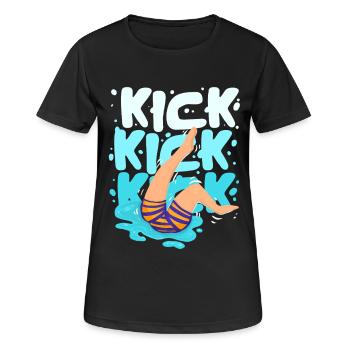 Swimming instructor - Women's Breathable T-Shirt - black - Front - AI Model Female 172 light (172cm)