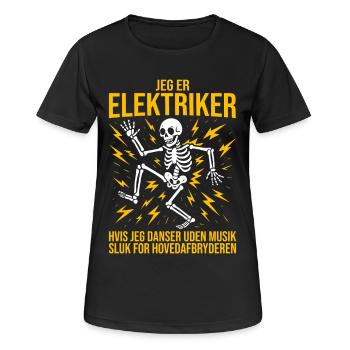 Elektriker, ich bin Elektriker, Elektriker, lustig - Frauen T-Shirt atmungsaktiv - Schwarz - Vorne - AI Model Female 172 light (172cm)