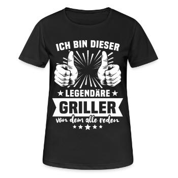 Griller Legend - Women's Breathable T-Shirt - black - Front - AI Model Female 172 light (172cm)