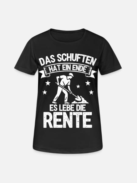 The toiling has come to an end. Long live the pension - Women's Breathable T-Shirt - black