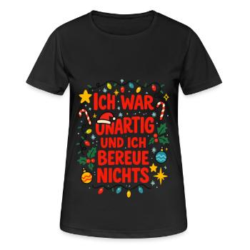 J’ai été vilaine et je n’ai aucun regret - T-shirt respirant Femme - noir - Devant - AI Model Female 172 light (172cm)