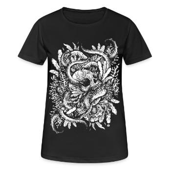 The Drowned skull - Women's Breathable T-Shirt - black - Front - AI Model Female 172 light (172cm)