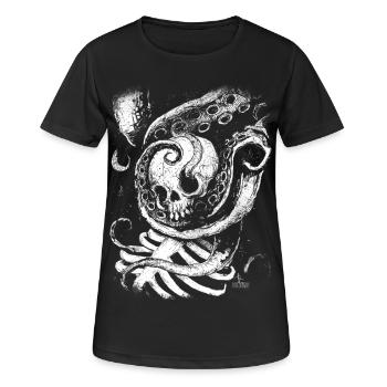 Emmêlés dans les profondeurs - T-shirt respirant Femme - noir - Devant - AI Model Female 172 light (172cm)