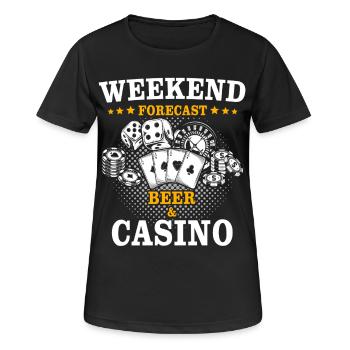 Casino Casino Players - Women's Breathable T-Shirt - black - Front - AI Model Female 172 light (172cm)