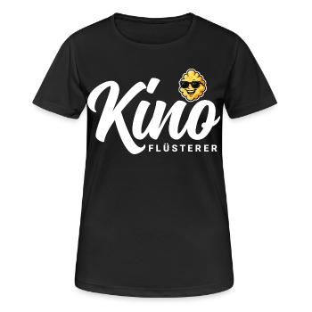 Kino Flüsterer - Frauen T-Shirt atmungsaktiv - Schwarz - Vorne - AI Model Female 172 light (172cm)