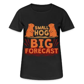 Marmotte du Jour sans fin - T-shirt respirant Femme - noir - Devant - AI Model Female 172 light (172cm)
